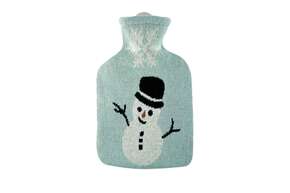 Kinder Wärmflasche Strick Öko-Tex Schneemann, A-Nr.: 5912177 - 01