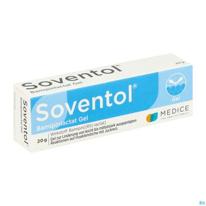 Sie sehen eine Packung Soventol Bamipinlactat Gel Neu 20g, Produktbild: 02 Soventol Bamipinlactat Gel Neu 20g, A-Nr.: 5521809 - 02