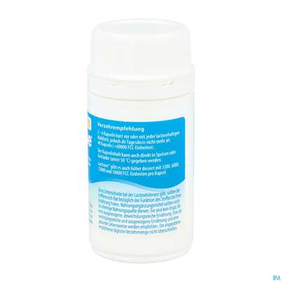 Sie sehen eine Packung Lactrase Kapseln 1.500 Fcc -pro Natura 100st, Produktbild: 03 Lactrase Kapseln 1.500 Fcc -pro Natura 100st, A-Nr.: 4545506 - 03