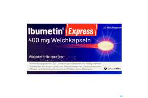 Ibumetin Weichkapseln Express 400mg 20st, A-Nr.: 5880744 - 01