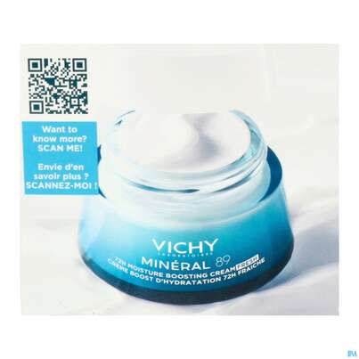 Sie sehen eine Packung Vichy Mineral 89 Creme Mit Duftstoffe 50ml, Produktbild: 08 Vichy Mineral 89 Creme Mit Duftstoffe 50ml, A-Nr.: 5670811 - 08