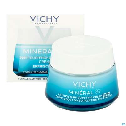 Sie sehen eine Packung Vichy Mineral 89 Creme Mit Duftstoffe 50ml, Produktbild: 12 Vichy Mineral 89 Creme Mit Duftstoffe 50ml, A-Nr.: 5670811 - 12