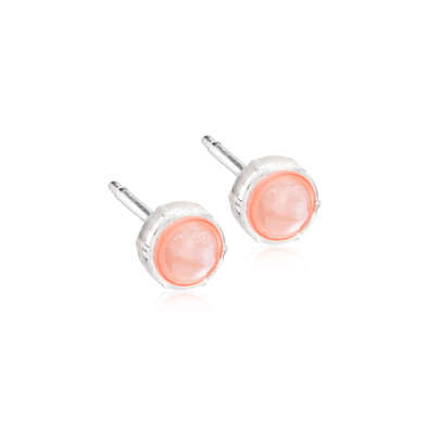 Blomdahl Ohrstecker Bezel Glossy coral, A-Nr.: 6036660 - 01