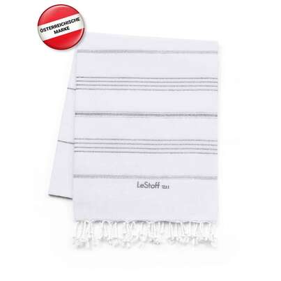 LeStoff Hamamtuch White-Silver, A-Nr.: 5839842 - 02