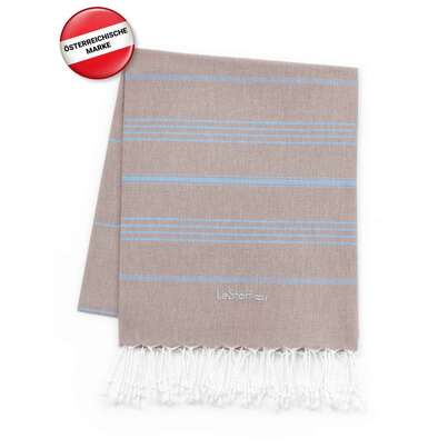 LeStoff Hamamtuch Beige - Light Blue, A-Nr.: 5839799 - 02