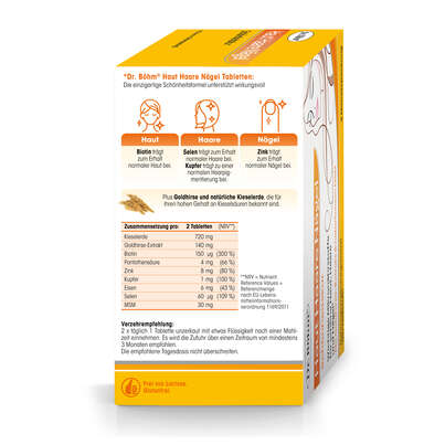 Sie sehen eine Packung Dr. Böhm Haut Haare Nägel Schönheitskur, Produktbild: 06 Dr. Böhm Haut Haare Nägel Schönheitskur, A-Nr.: 5052154 - 06