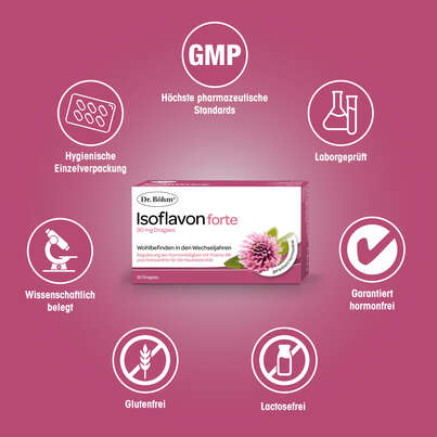 Sie sehen eine Packung Dr. Böhm Isoflavon forte, Produktbild: 04 Dr. Böhm Isoflavon forte, A-Nr.: 2774467 - 04