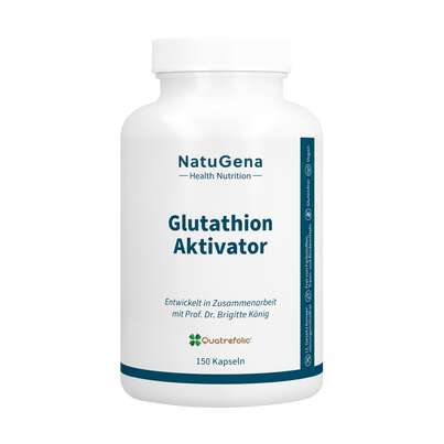 Sie sehen eine Packung NatuGena GlutathionAktivator Kapseln, Produktbild: 01 NatuGena GlutathionAktivator Kapseln, A-Nr.: 5699186 - 01
