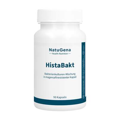 Sie sehen eine Packung NatuGena HistaBakt Kapseln, Produktbild: 01 NatuGena HistaBakt Kapseln, A-Nr.: 5614296 - 01
