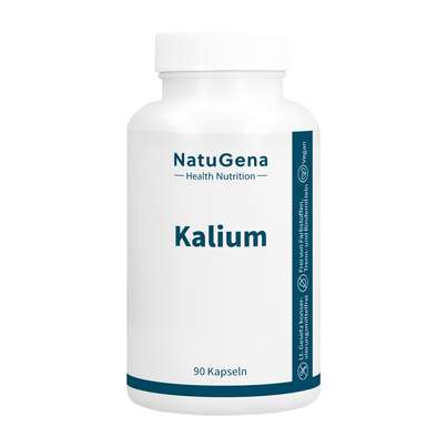Sie sehen eine Packung NatuGena Kalium Kapseln, Produktbild: 01 NatuGena Kalium Kapseln, A-Nr.: 5404274 - 01
