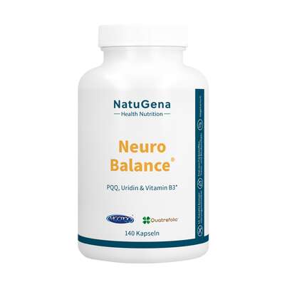Sie sehen eine Packung NatuGena NeuroBalance Kapseln, Produktbild: 01 NatuGena NeuroBalance Kapseln, A-Nr.: 5815161 - 01