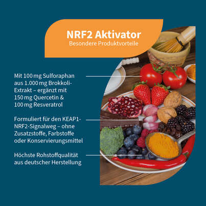 Sie sehen eine Packung NatuGena NRF2 Aktivator Kapseln, Produktbild: 02 NatuGena NRF2 Aktivator Kapseln, A-Nr.: 5740670 - 02