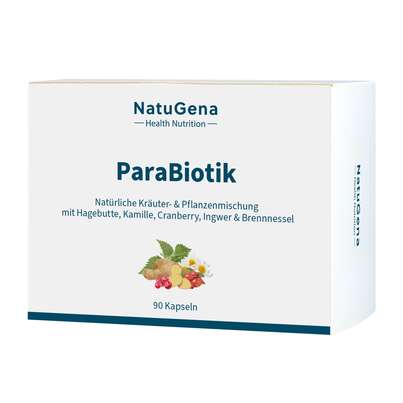 Sie sehen eine Packung NatuGena ParaBiotik Kapseln, Produktbild: 01 NatuGena ParaBiotik Kapseln, A-Nr.: 5699513 - 01
