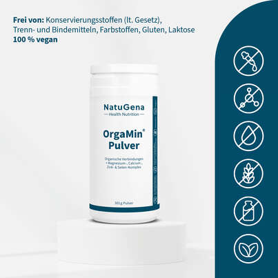 Sie sehen eine Packung NatuGena OrgaMin Pulver, Produktbild: 03 NatuGena OrgaMin Pulver, A-Nr.: 5178346 - 03