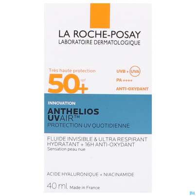 Sie sehen eine Packung Sonnenprodukte La Roche Posay Anthelios Uv Air Lsf50+ 40ml, Produktbild: 04 Sonnenprodukte La Roche Posay Anthelios Uv Air Lsf50+ 40ml, A-Nr.: 5896751 - 04