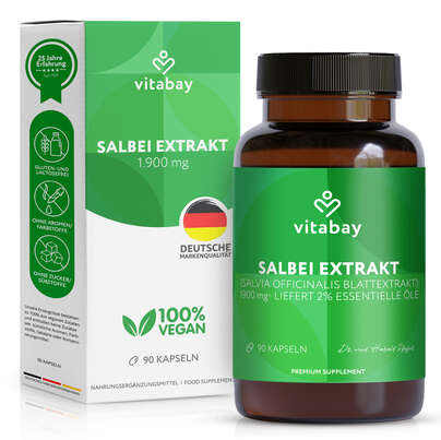 Vitabay Salbei Extrakt mit 2,5 % Rosmarinsäure, A-Nr.: 6048829 - 01