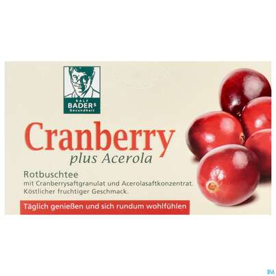 Baders Cranberry Acerola Tee Beutel 20st, A-Nr.: 3815197 - 01