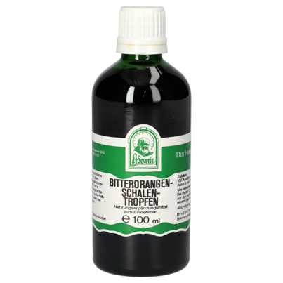 Sie sehen eine Packung BITTERORANGENSCHALEN TROPFEN 100 ML, Produktbild: 01 BITTERORANGENSCHALEN TROPFEN 100 ML, A-Nr.: 4311808 - 01