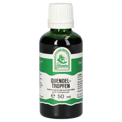 Sie sehen eine Packung QUENDEL TROPFEN 50 ML, Produktbild: 01 QUENDEL TROPFEN 50 ML, A-Nr.: 4403367 - 01