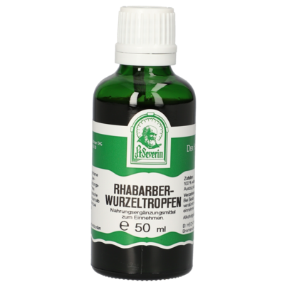 Sie sehen eine Packung RHABARBERWURZEL TROPFEN 50 ML, Produktbild: 01 RHABARBERWURZEL TROPFEN 50 ML, A-Nr.: 4484816 - 01