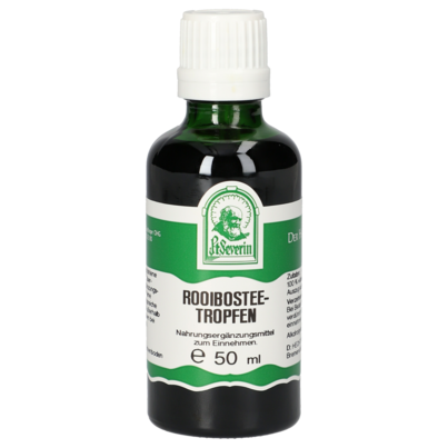 Sie sehen eine Packung ROOIBOS TEE TROPFEN 50 ML, Produktbild: 01 ROOIBOS TEE TROPFEN 50 ML, A-Nr.: 5182069 - 01