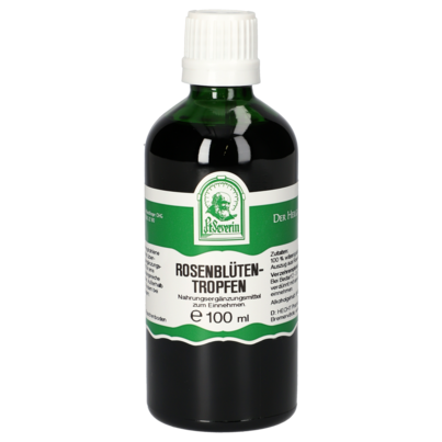 Sie sehen eine Packung ROSENBLÜTEN TROPFEN 100 ML, Produktbild: 01 ROSENBLÜTEN TROPFEN 100 ML, A-Nr.: 4312423 - 01