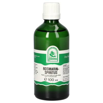 Sie sehen eine Packung ROSMARINSPIRITUS 100 ML, Produktbild: 01 ROSMARINSPIRITUS 100 ML, A-Nr.: 5072398 - 01