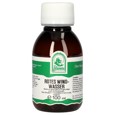 Sie sehen eine Packung ROTES WINDWASSER ST. SEVERIN 100 ML, Produktbild: 01 ROTES WINDWASSER ST. SEVERIN 100 ML, A-Nr.: 4604048 - 01
