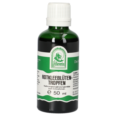 Sie sehen eine Packung ROTKLEEBLÜTEN TROPFEN 50 ML, Produktbild: 01 ROTKLEEBLÜTEN TROPFEN 50 ML, A-Nr.: 4376943 - 01