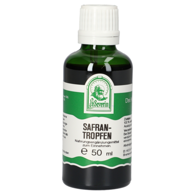 Sie sehen eine Packung SAFRAN TROPFEN 50 ML, Produktbild: 01 SAFRAN TROPFEN 50 ML, A-Nr.: 4376972 - 01
