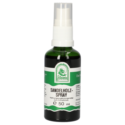 Sie sehen eine Packung SANDELHOLZ SPRAY 50 ML, Produktbild: 01 SANDELHOLZ SPRAY 50 ML, A-Nr.: 4484839 - 01