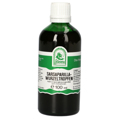 Sie sehen eine Packung SARSAPARILLAWURZEL TROPFEN 100 ML, Produktbild: 01 SARSAPARILLAWURZEL TROPFEN 100 ML, A-Nr.: 4484880 - 01