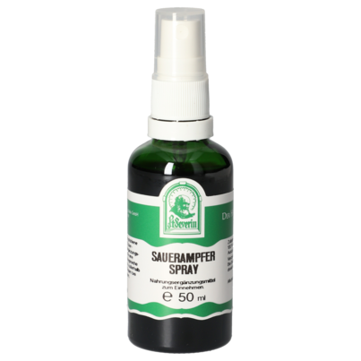 Sie sehen eine Packung SAUERAMPFER SPRAY 50 ML, Produktbild: 01 SAUERAMPFER SPRAY 50 ML, A-Nr.: 5832610 - 01