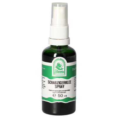 Sie sehen eine Packung SCHABZIGERKLEE SPRAY 50 ML, Produktbild: 01 SCHABZIGERKLEE SPRAY 50 ML, A-Nr.: 5832604 - 01