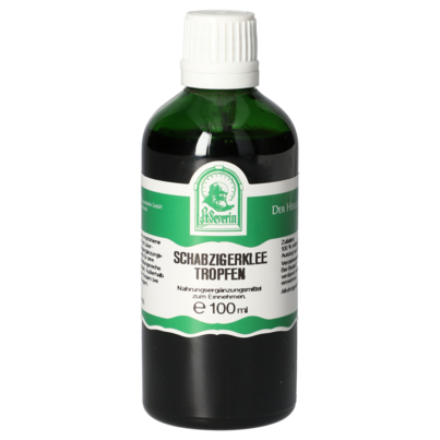 Sie sehen eine Packung SCHABZIGERKLEE TROPFEEN 100 ML, Produktbild: 01 SCHABZIGERKLEE TROPFEEN 100 ML, A-Nr.: 5832490 - 01