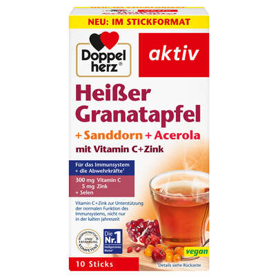 Heißer Granatapfel + Sanddorn + Acerola mit Vitamin C und Zink, A-Nr.: 5678238 - 01