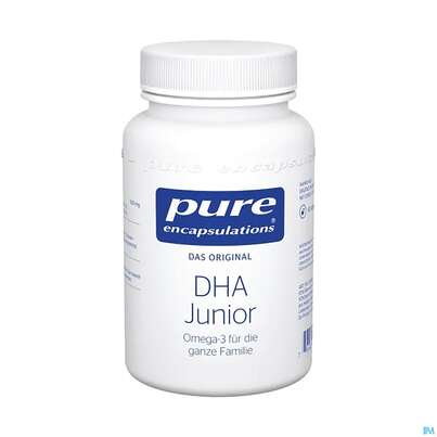 Sie sehen eine Packung Pure Encapsulations Dha Junior 60 Kapseln, Produktbild: 02 Pure Encapsulations Dha Junior 60 Kapseln, A-Nr.: 4068992 - 02