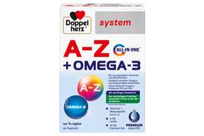 Doppelherz system A-Z + OMEGA-3 mit 19 ausgewählten Vitaminen und Mineralstoffen, A-Nr.: 5721000 - 01