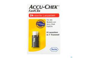 Diagnostika U.zubehoer Accu-chek Fastclix Lanzetten 4x6 C2 53 24st, A-Nr.: 5161564 - 01