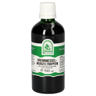 Sie sehen eine Packung BRENNNESSELWURZEL TROPFEN 100 ML, Produktbild: 01 BRENNNESSELWURZEL TROPFEN 100 ML, A-Nr.: 4377368 - 01