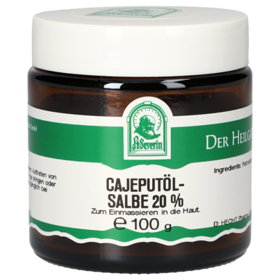 Sie sehen eine Packung CAJEPUTÖL SALBE 20 % 100 G, Produktbild: 01 CAJEPUTÖL SALBE 20 % 100 G, A-Nr.: 4946607 - 01