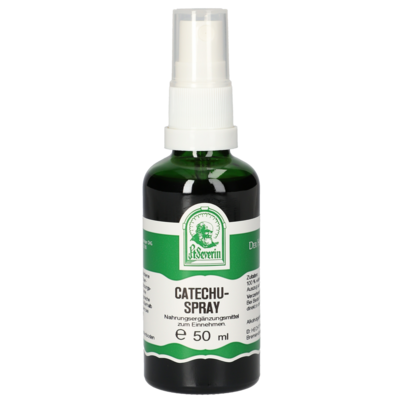 Sie sehen eine Packung CATECHU SPRAY 50 ML, Produktbild: 01 CATECHU SPRAY 50 ML, A-Nr.: 4443740 - 01