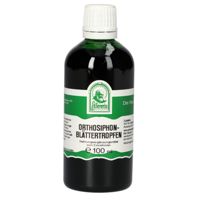 Sie sehen eine Packung ORTHOSIPHONBLÄTTER TROPFEN 100 ML, Produktbild: 01 ORTHOSIPHONBLÄTTER TROPFEN 100 ML, A-Nr.: 4376914 - 01