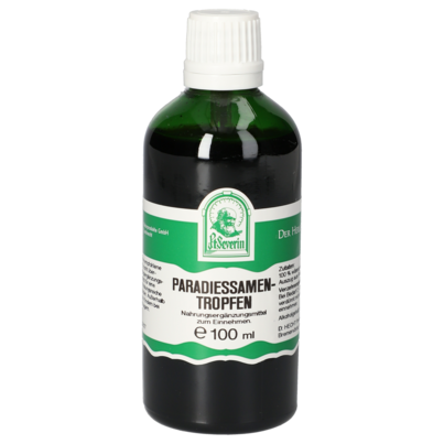 Sie sehen eine Packung PARADIESSAMEN TROPFEN 100 ML, Produktbild: 01 PARADIESSAMEN TROPFEN 100 ML, A-Nr.: 5695834 - 01