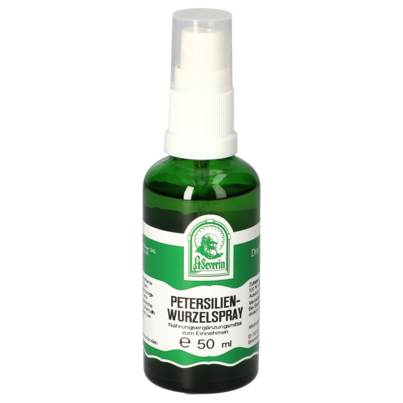 Sie sehen eine Packung PETERSILIENWURZEL SPRAY 50 ML, Produktbild: 01 PETERSILIENWURZEL SPRAY 50 ML, A-Nr.: 4484696 - 01