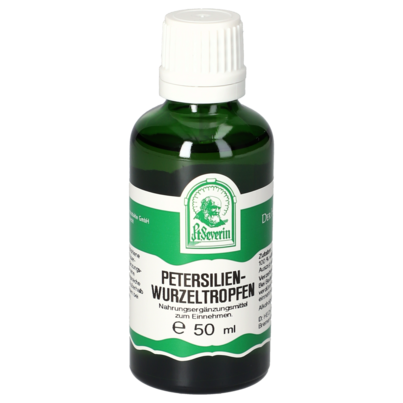 Sie sehen eine Packung PETERSILIENWURZEL TROPFEN 50 ML, Produktbild: 01 PETERSILIENWURZEL TROPFEN 50 ML, A-Nr.: 4484704 - 01