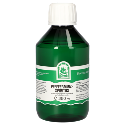Sie sehen eine Packung PFEFFERMINZSPIRITUS 250 ML, Produktbild: 01 PFEFFERMINZSPIRITUS 250 ML, A-Nr.: 4946702 - 01