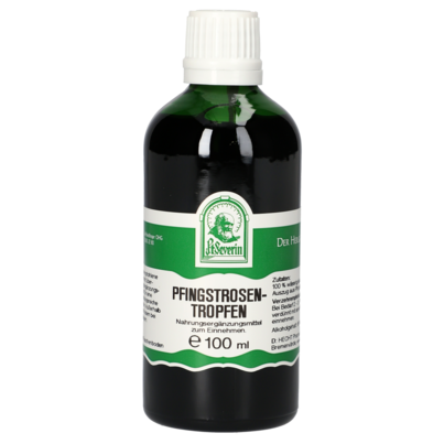 Sie sehen eine Packung PFINGSTROSEN TROPFEN 100 ML, Produktbild: 01 PFINGSTROSEN TROPFEN 100 ML, A-Nr.: 4376937 - 01