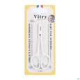 Sie sehen eine Packung Vitry Baby-nagelschere Aus Rostfreiem Edelstahl_weiss 1pc, Produktbild: 02 Vitry Baby-nagelschere Aus Rostfreiem Edelstahl_weiss 1pc, A-Nr.: 4627718 - 02