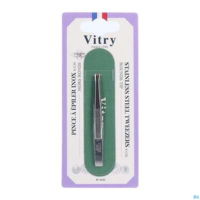 Vitry Pinzette Rostfrei Rund 1pc, A-Nr.: 4633009 - 02